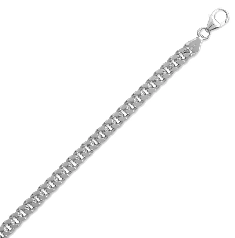 layered necklaces for women -Sterling Silver Miami Cuban Link Chain Necklace 5mm Width