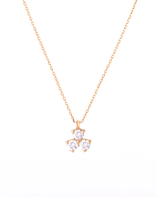 chic necklaces for women -Griffes 18K Gold, Whitegold or Rosegold Necklace