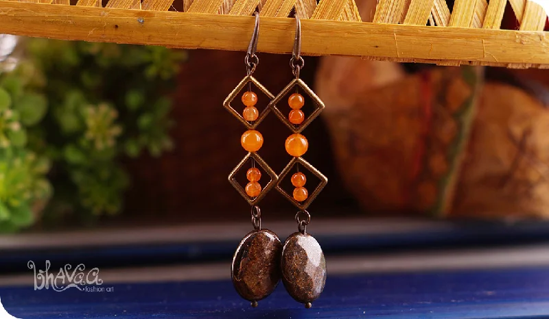 geometric earrings for women -Rustic Elegance M2-0088