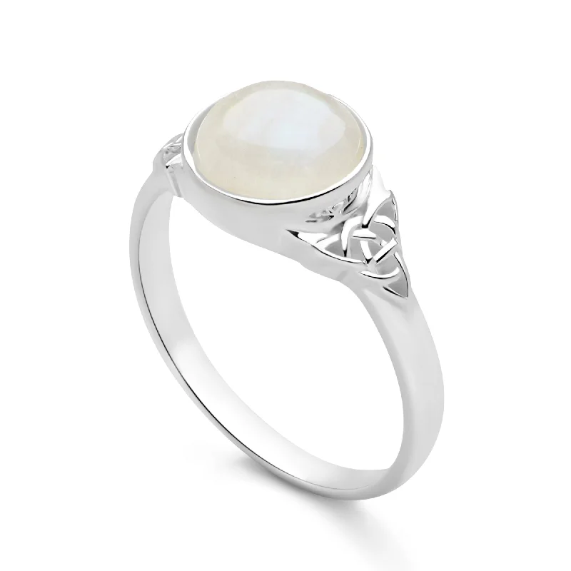 birthstone rings for women -Mystic Moonstone Ring