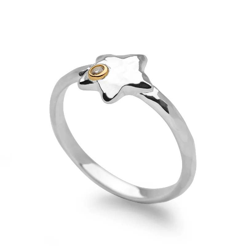 wedding bands for women -Silver Starlett Ring