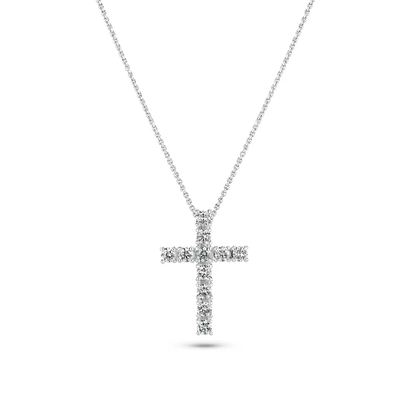 fashionable necklaces for women -Alba Croce 14K Whitegold Necklace w. Lab-Grown Diamonds