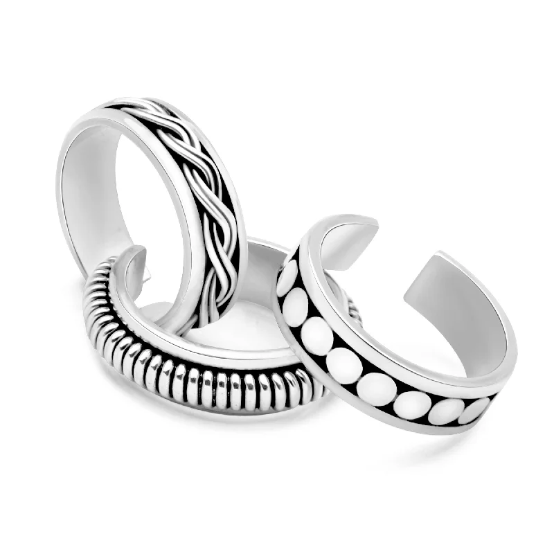 diamond rings for women -Tallulah Toe Rings (Set of 3)