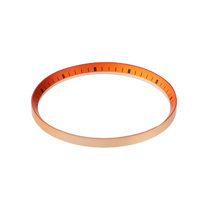 large statement rings -SKX007/SRPD Chapter Ring: Orange Finish with Black Markers