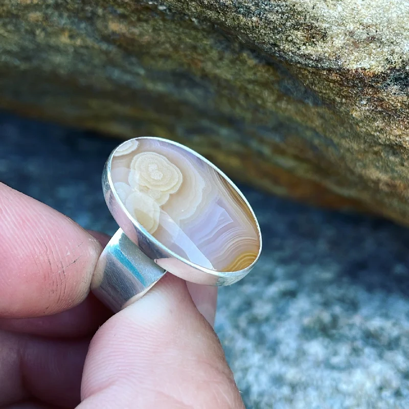 sapphire engagement rings -Coyomito Agate and Sterling Silver Ring