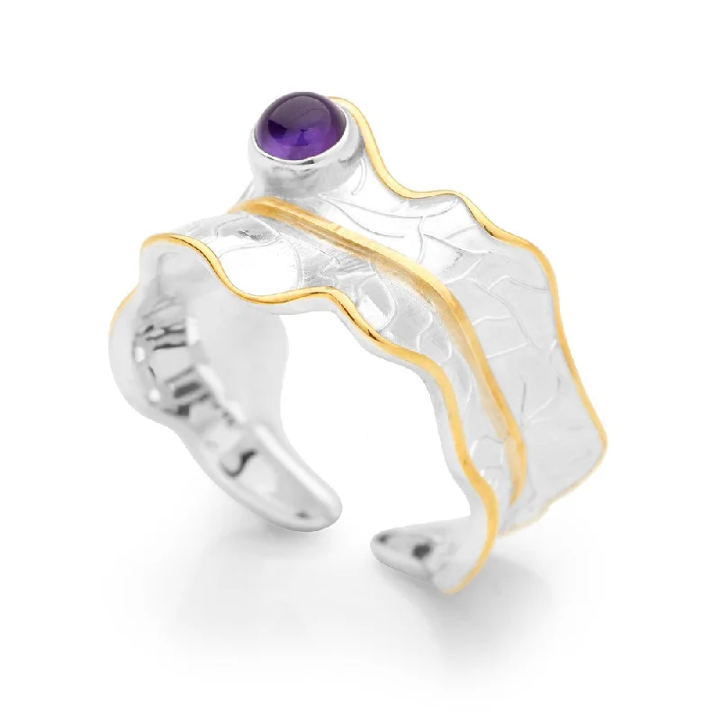 infinity rings for women -Purple Ivy Ring