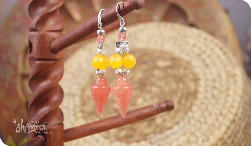 trendy drop earrings for women -Vivacious Charm M1-0029