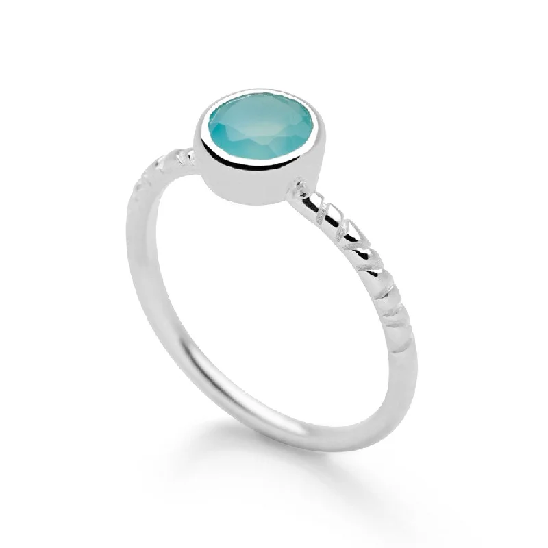 sapphire engagement rings -Ocean Bounty Ring (Paraiba Onyx)