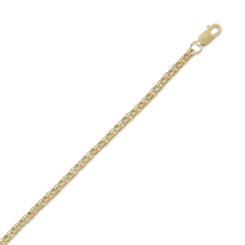 long chain necklaces for women -Rolo Chain Necklace 2.6mm Width 14k Yellow Gold-filled - Made in the USA