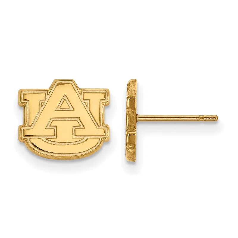 fun earrings for women -14k Gold Plated Silver Auburn Univ. XS (Tiny) Post Earrings