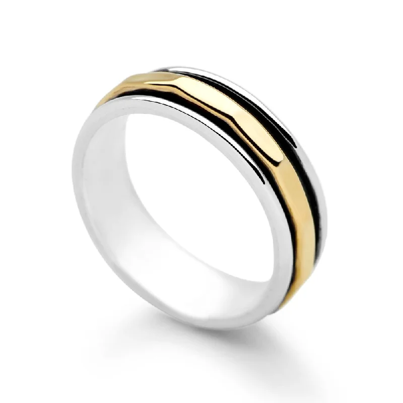 wedding bands sets for women -Sunbeam Spin Ring