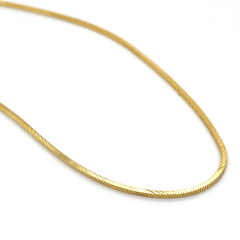 modern necklaces for women -Golden Square Snake Necklace