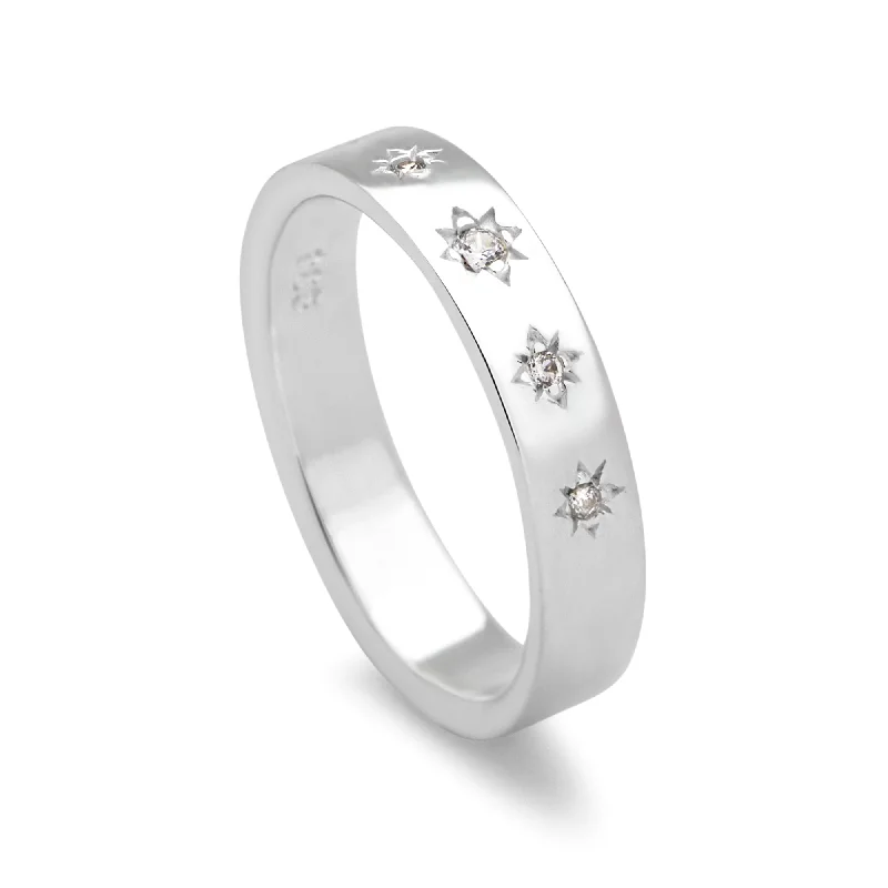 engagement rings for women -Paved Stars Ring