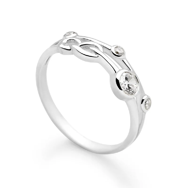 heart-shaped rings for women -Divine Wishes Ring