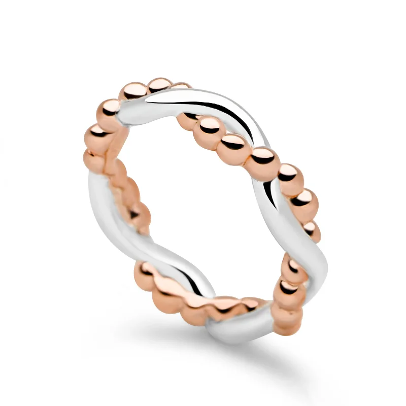 stackable rings for women -Luxe Twist Ring