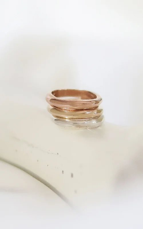 gold rings for women -PEYTON STACKING RINGS