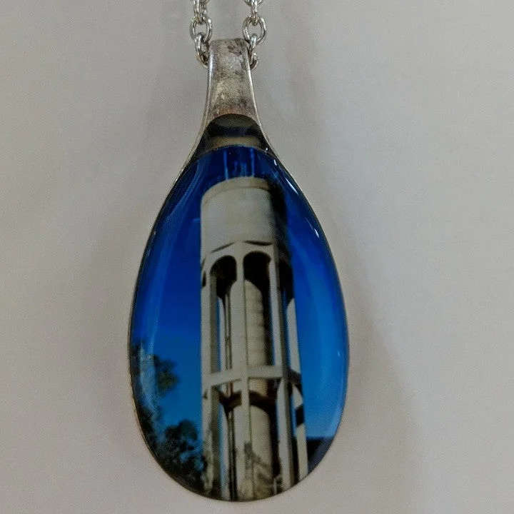 fancy gold necklaces for women -LONGREACH WATER TOWER RECYCLED SPOON NECKLACE