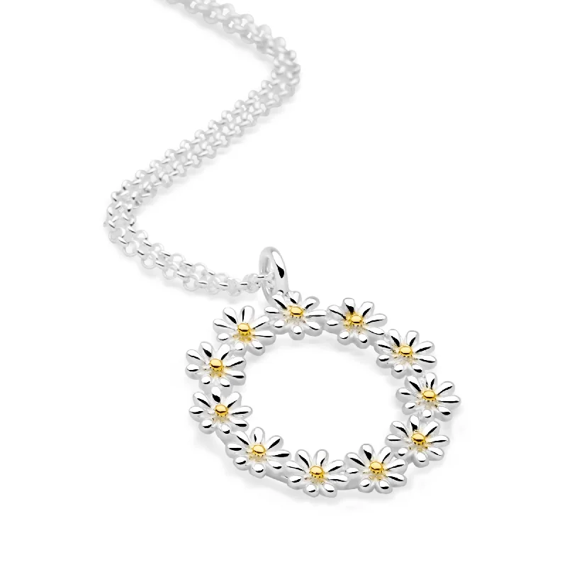 bridal set rings for women -Ring Of Daisies Chain