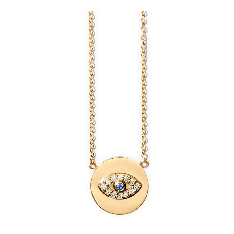 fashion necklaces for women -Miss Nee Gold Diamond Sapphire Necklace