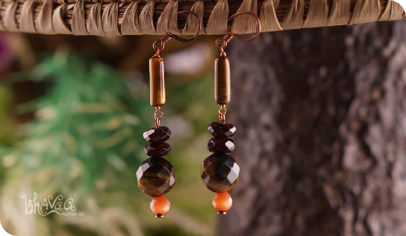 multi-colored earrings for women -Rustic Elegance M2-0122