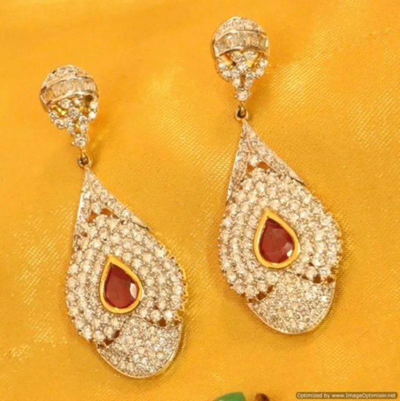 modern pearl earrings for women -Diamond Look Changeable Earrings