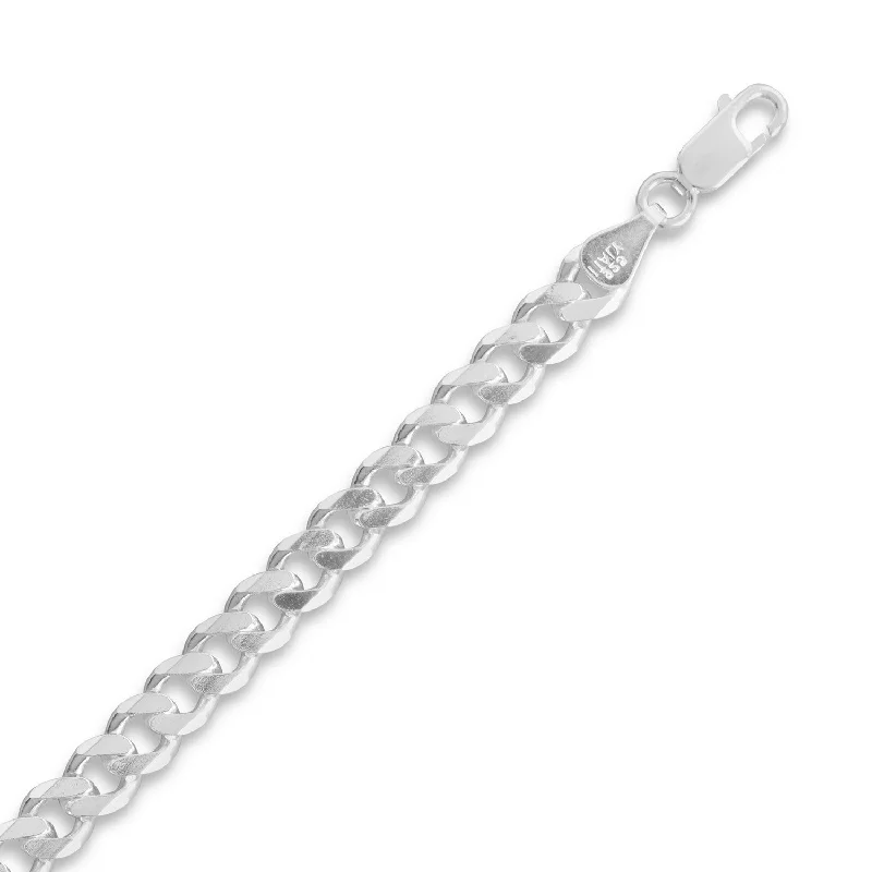 luxury necklaces for women -Beveled Curb Chain Necklace 5mm 150 Sterling Silver