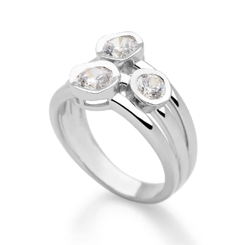 luxury diamond rings -Three Wishes Ring