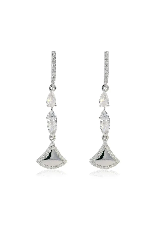 chic silver earrings for women -CHIC NOEL FANTASY EARRINGS SILVER