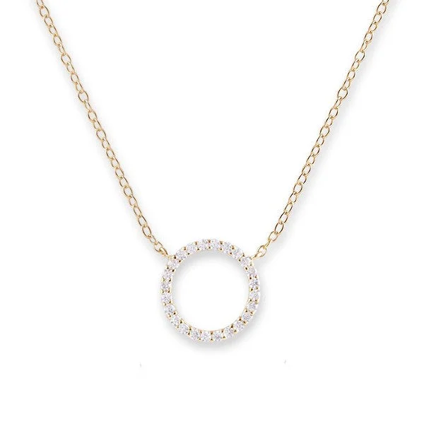 minimalistic silver necklaces for women -NECKLACE GOLD CIRCLE OF LIFE