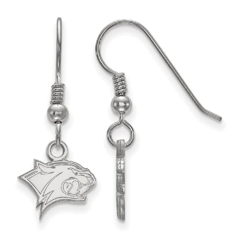 adjustable earrings for women -Sterling Silver Univ. of New Hampshire XS (Tiny) Dangle Earrings