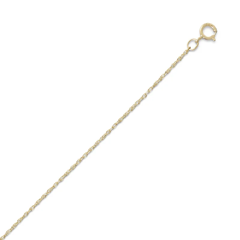 gold bar necklaces for women -Rope Chain Necklace 14k Yellow Gold-filled 1.1mm Width - Made in the USA