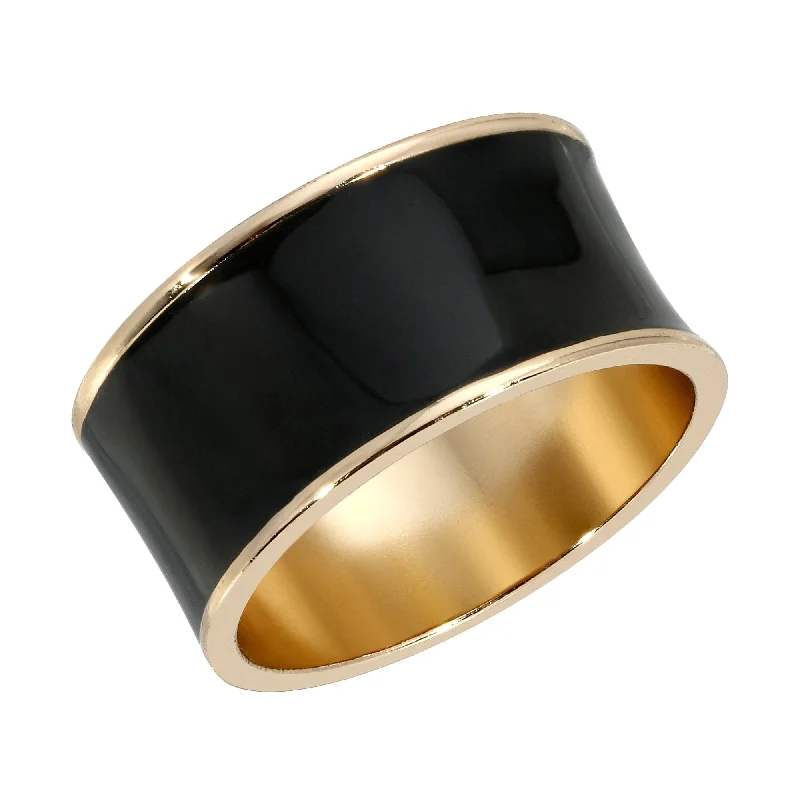 radiant cut rings for women -Enamel Concave Ring