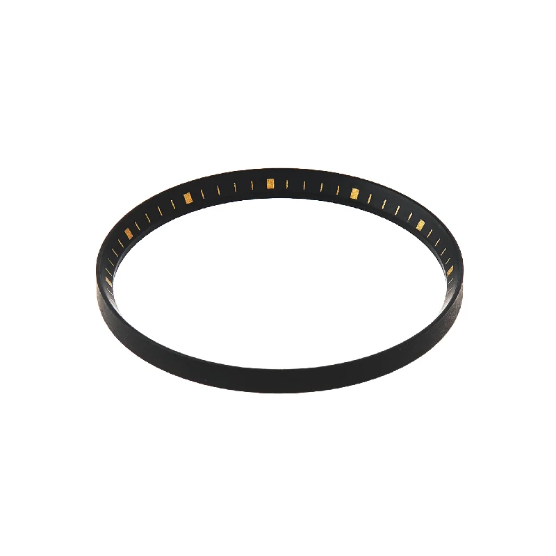 timeless wedding rings -SKX007/SRPD Chapter Ring: Matte Black Finish with Gold Markers