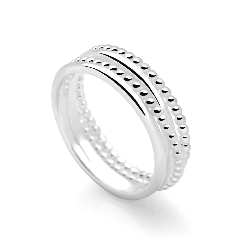 trendy rings for women -Arc Twine Ring