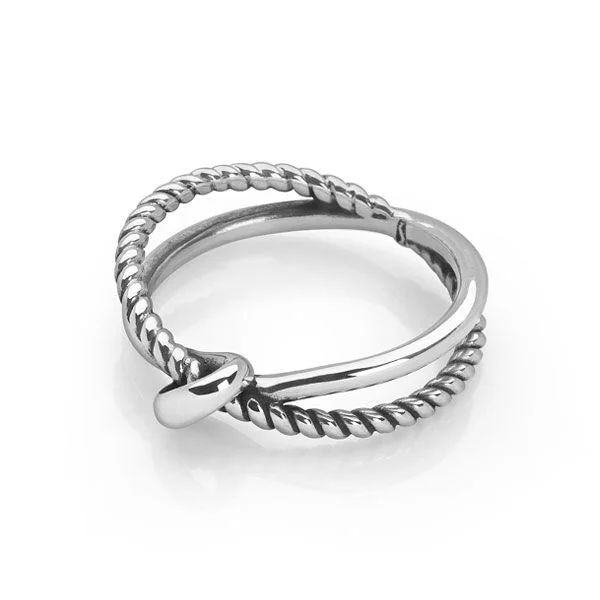 custom wedding rings -Affinity Charm Ring (Oxidised)