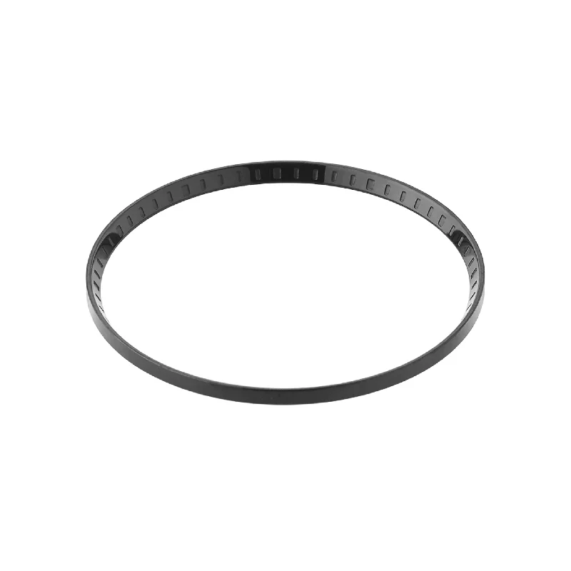 dainty rings for women -SKX013 Chapter Ring: Polished Black Finish with Laser Etched Markers