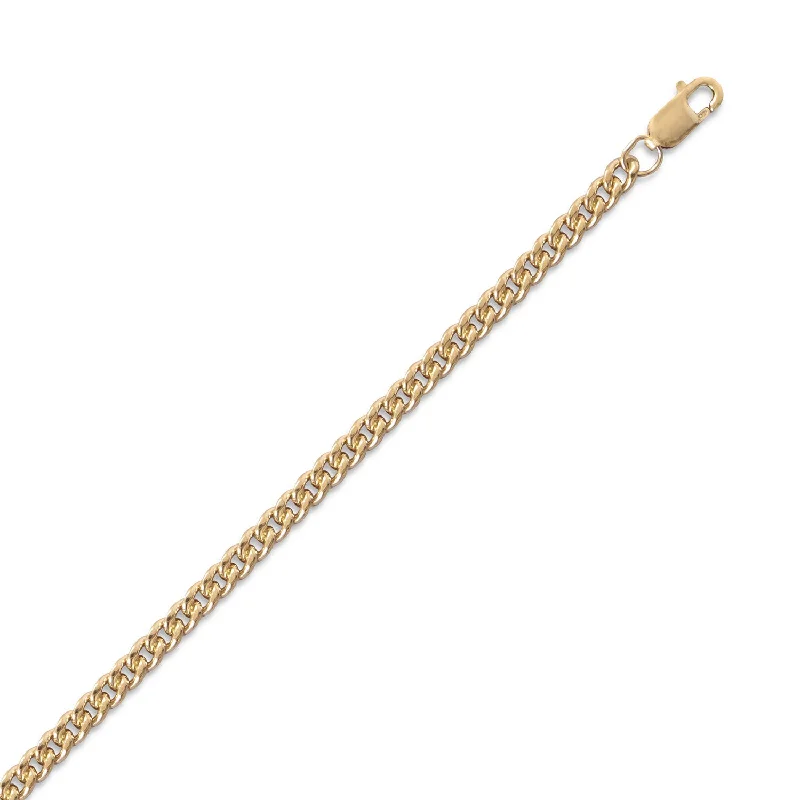 chic necklaces for women -Curb Chain Necklace 2.9mm Width 14K Yellow Gold-filled - Made in the USA