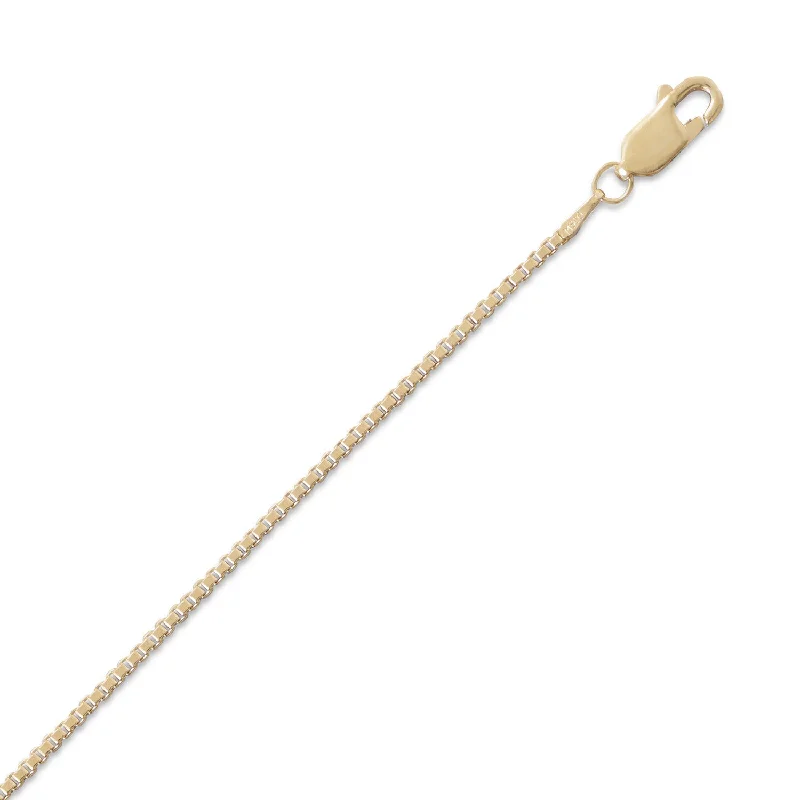 crystal necklaces for women -Box Chain Necklace 14K Yellow Gold-filled - Made in the USA