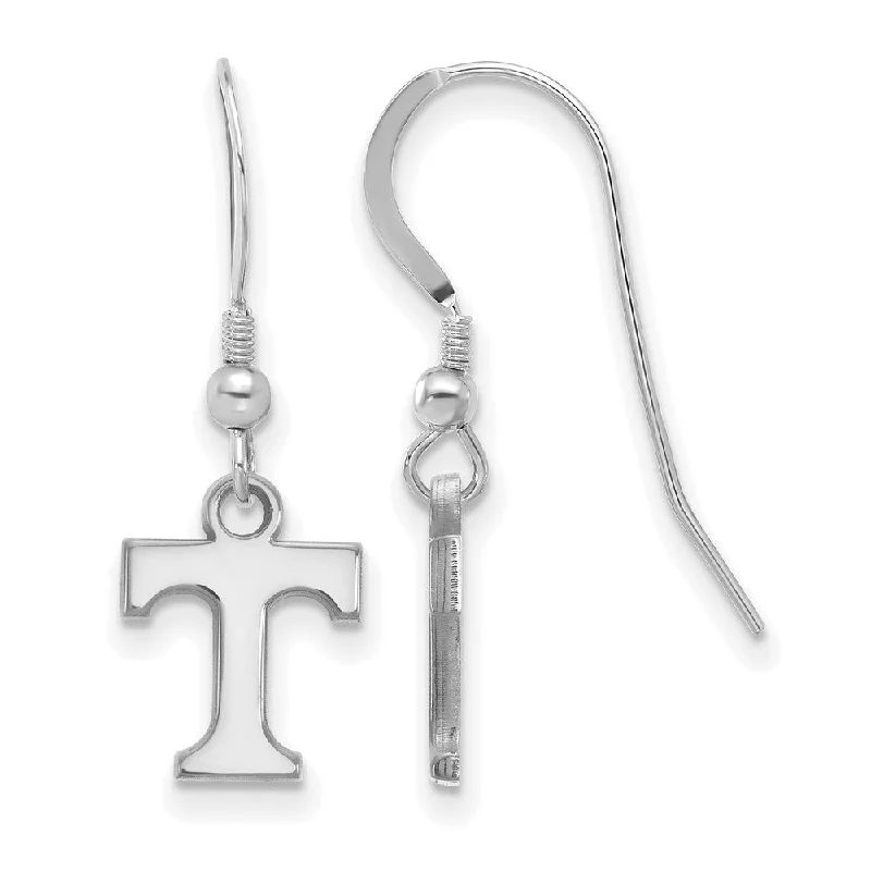 stylish pearl earrings for women -Sterling Silver University of Tennessee XS (Tiny) Dangle Wire Earrings