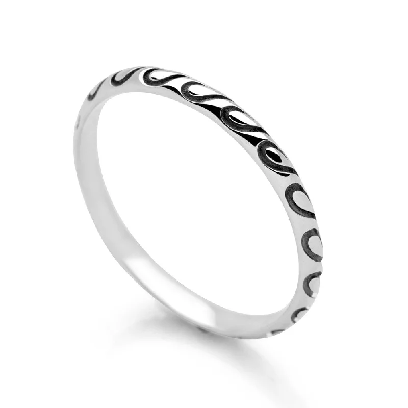 promise rings for women -Sea Dream Stack Ring