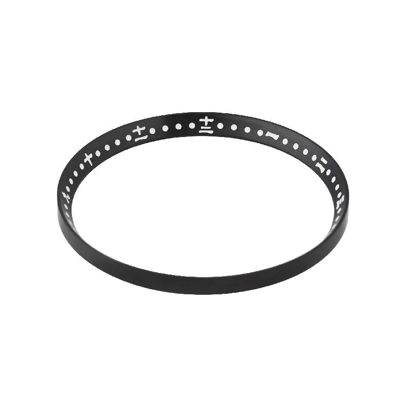 dainty rings for women -SKX007/SRPD Chapter Ring: Kanji Style Black Finish