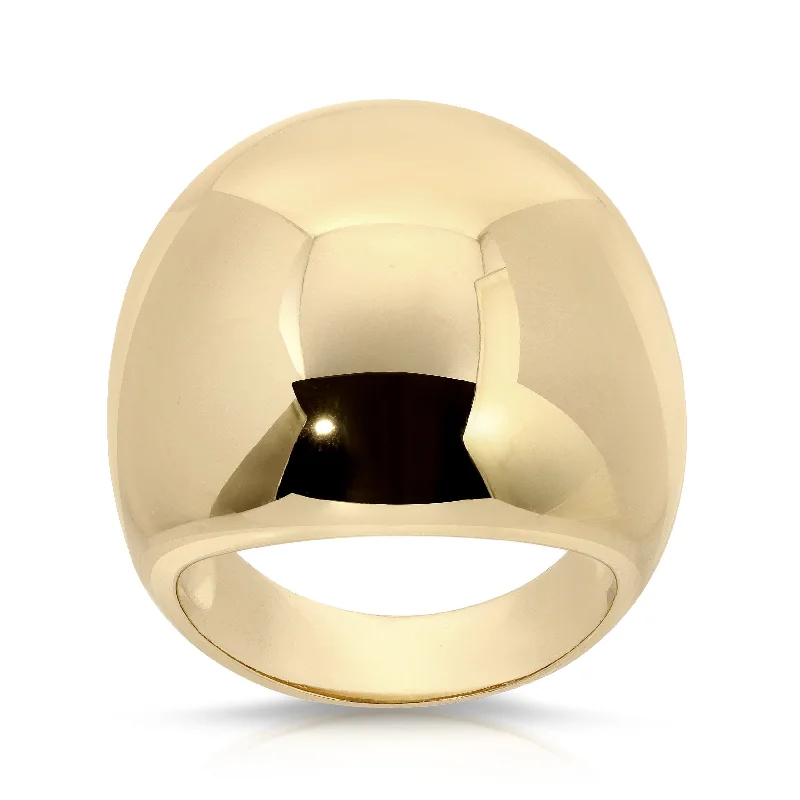 pearl rings for women -Xl Domed Ring