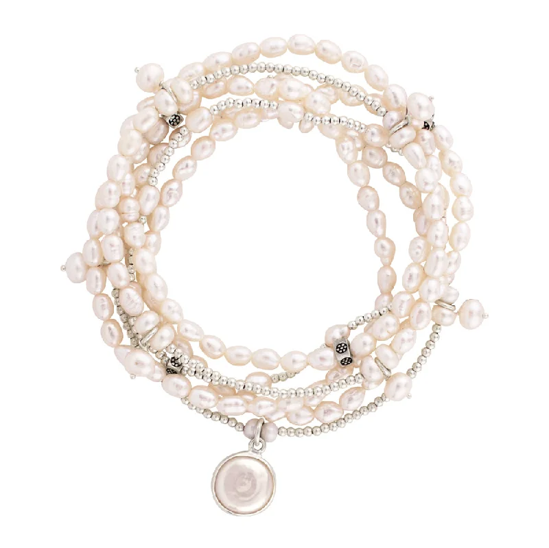 luxury bracelets for women -The "It" Pearl Bracelet Set