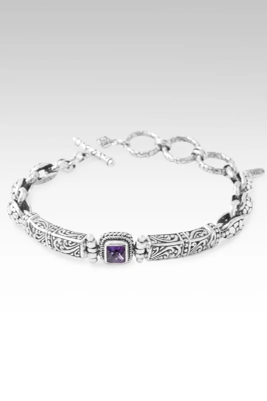 personalized bangles for women -Compassion Bracelet™ in African Amethyst