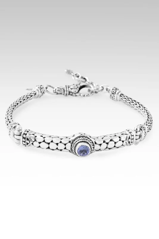 designer bangles for women -Free in Faith Bracelet™ in Tanzanite