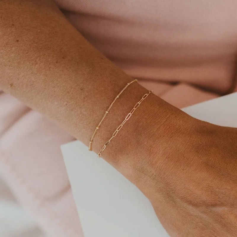 luxury bangles for women -The Dainty Duo Bracelet Layering Set