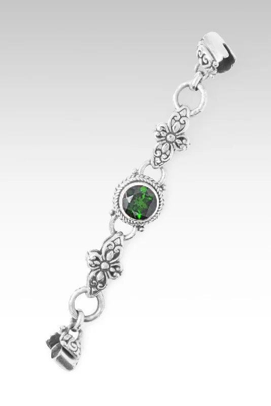 chic bangles for women -Linked in Love Interchangeable Bracelet Component™ in Chrome Diopside