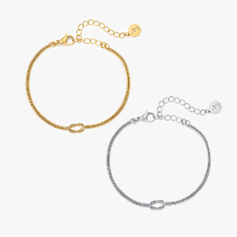 luxury tennis bracelets for women -Hercules Knot Bracelet (Greek Inspired Collection)