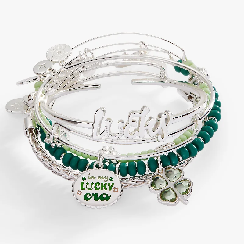 minimalist bracelets for women -St. Patrick’s Day Set of 5 Bracelets