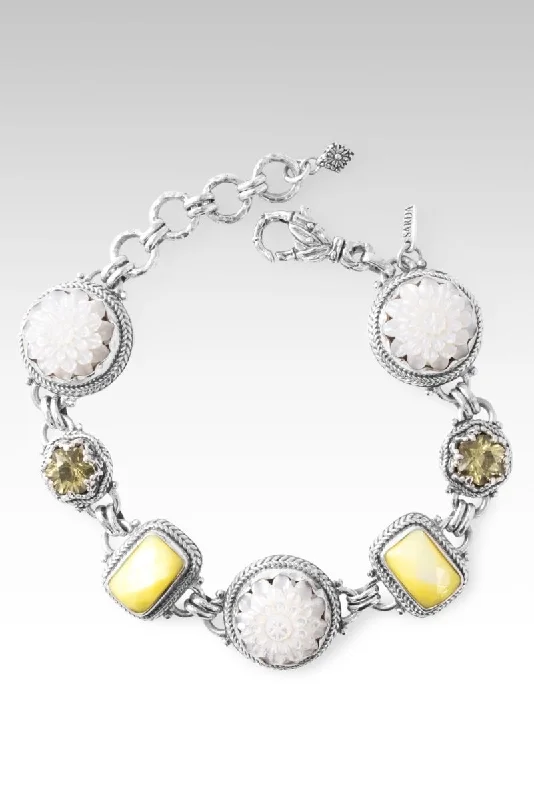 gold tennis bracelets -Live in Faith Bracelet II™ in Sunflower Lemon Quartz